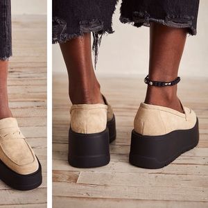 new FREE PEOPLE Nico Platform Loafers Suede